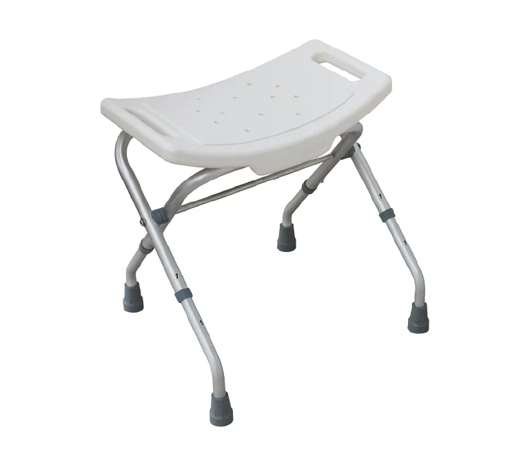 Taboret prysznicowy składany. Aluminiowy