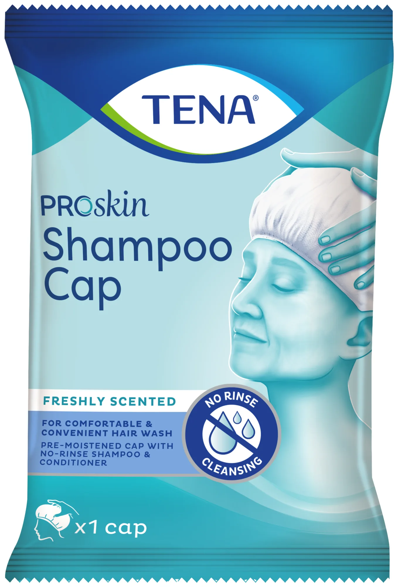 TENA Shampoo Cap ProSkin czepek do mycia włosów