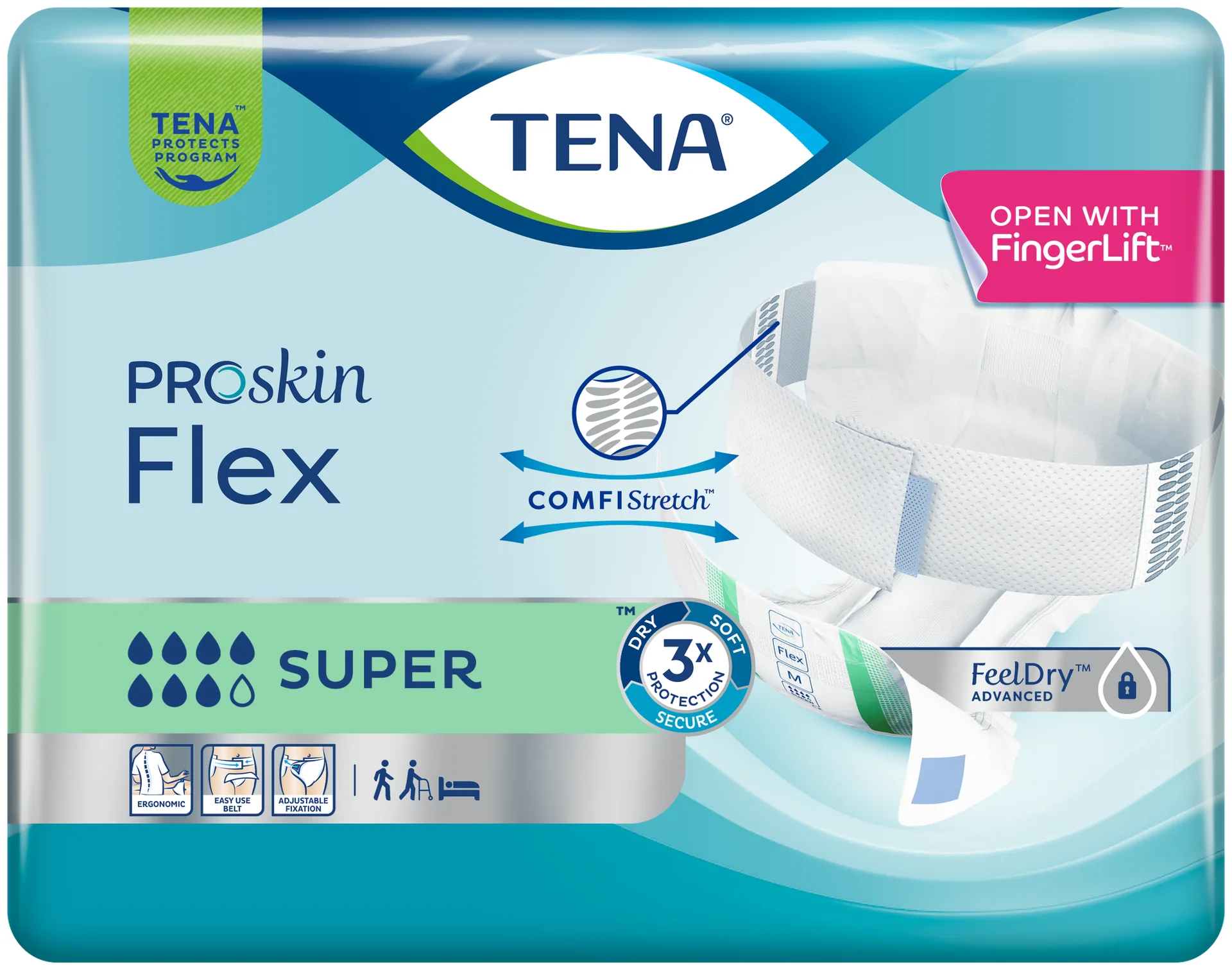 TENA Flex ProSkin Super rozmiary S, XL